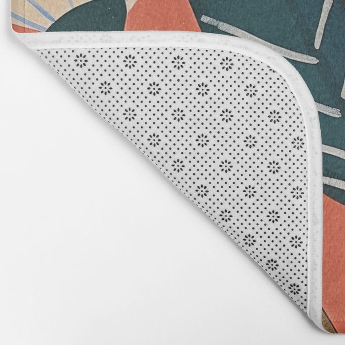 Folk Botanical Bloom Bath Mat Gallery Image 2