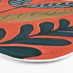 Folk Botanical Bloom Bath Mat Gallery Image 3