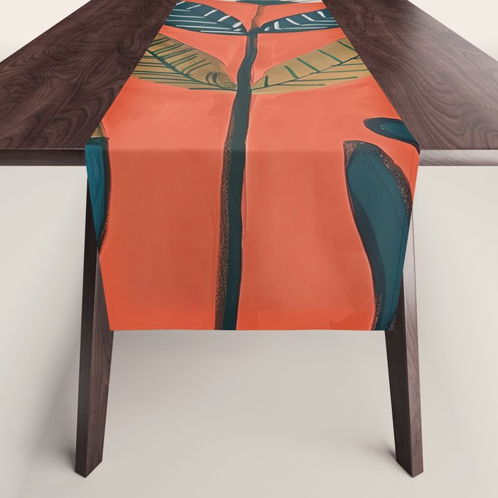 Folk Botanical Bloom Table Runner Gallery Image 1