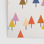 Pastel Triangle Trees: Cozy Winter Vibes with Modern Charm Poster Gallery Image 3