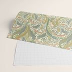 William Morris style lily of the valley light Wrapping Paper Gallery Image 2