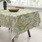 William Morris style lily of the valley light Tablecloth Gallery Image 3