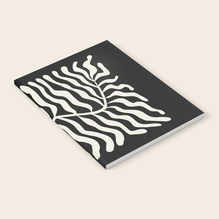 Onyx Ferns: Black & White Matisse Edition Notebook Gallery Image 2