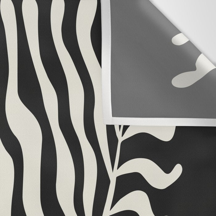 Onyx Ferns: Black & White Matisse Edition Wall Tapestry Gallery Image 3