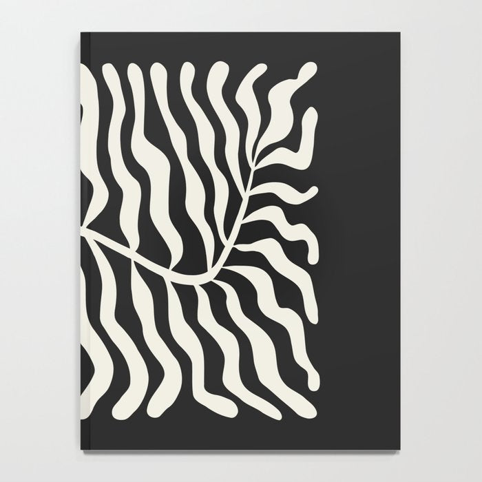 Onyx Ferns: Black & White Matisse Edition Notebook Gallery Image 4