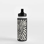 Onyx Ferns: Black & White Matisse Edition Water Bottle Gallery Image 2