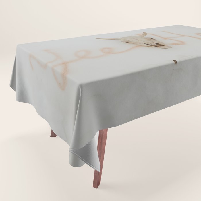 Yee Haw Cow Skull Tablecloth Gallery Image 1