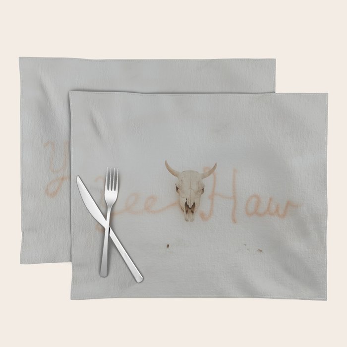 Yee Haw Cow Skull Placemat Gallery Image 1