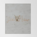 Yee Haw Cow Skull Throw Blanket Gallery Image 2