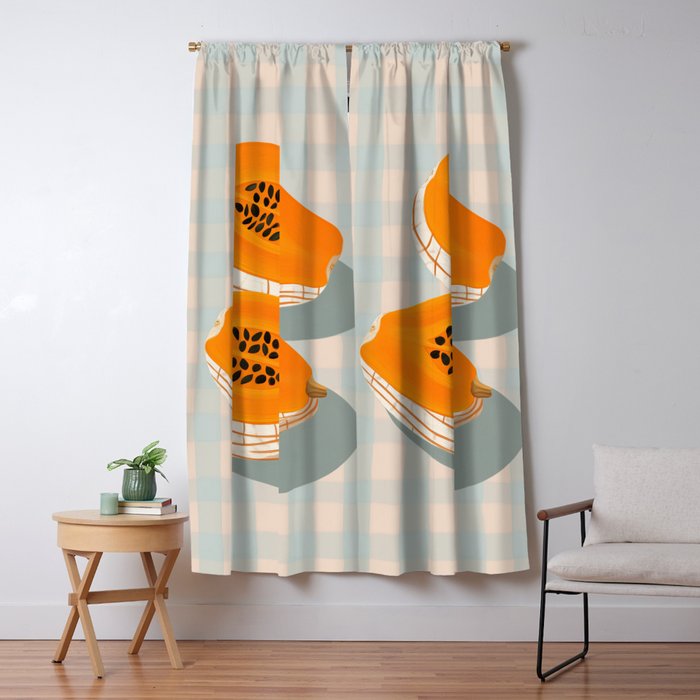 Papaya Afternoon Window Curtain Gallery Image 5