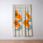 Papaya Afternoon Window Curtain Gallery Image 3