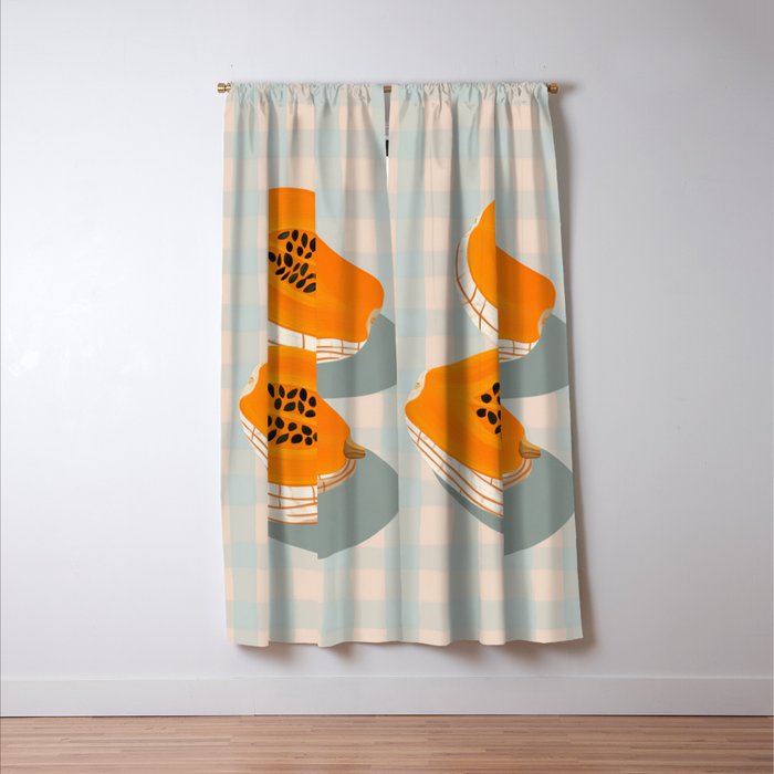 Papaya Afternoon Window Curtain Gallery Image 3