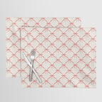 Bows & Ribbons Pattern II Red Placemat Gallery Image 1