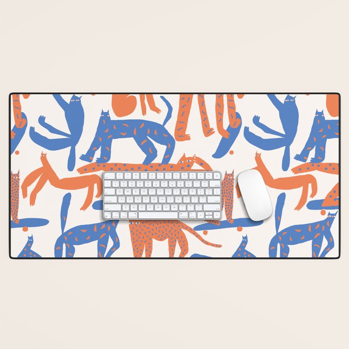 Broken Cats Desk Mat Gallery Image 1