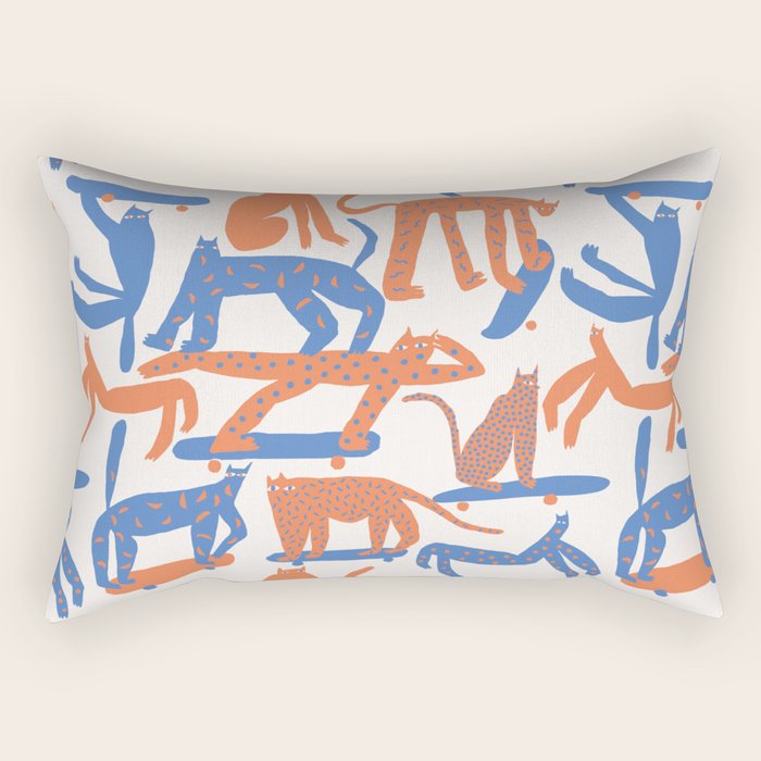 Broken Cats Rectangular Pillow Gallery Image 1