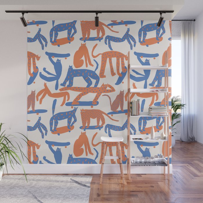 Broken Cats Wall Mural Gallery Image 1