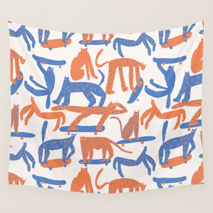 Broken Cats Wall Tapestry Gallery Image 1