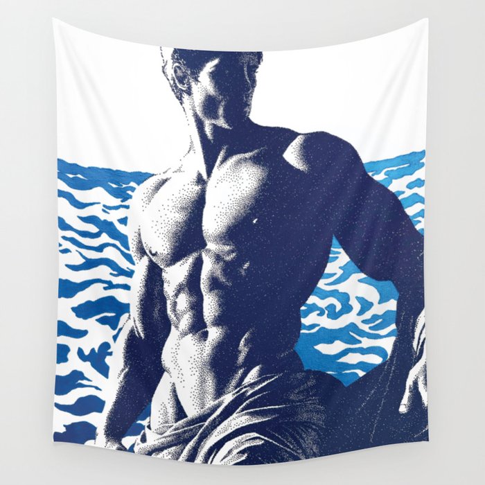 Depths of Poseidon Wall Tapestry Gallery Image 1