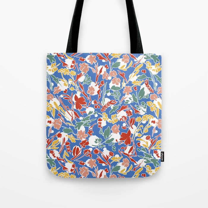 Wild colorful flowery meadow B Tote Bag Gallery Image 1