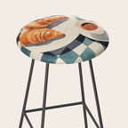 Morning Croissants and Coffee Bliss Stool Gallery Image 2