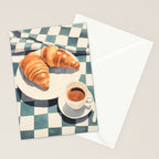 Morning Croissants and Coffee Bliss Stationery Card Gallery Image 2