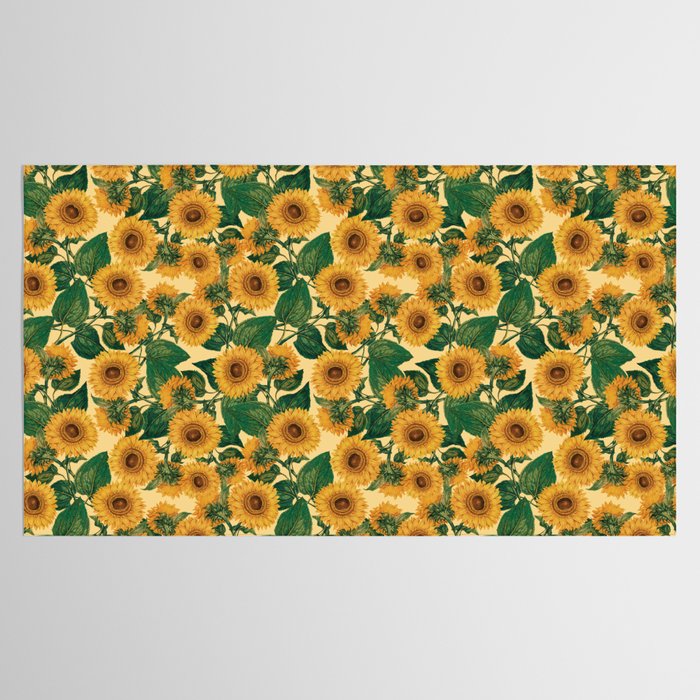 Helianthus Annuus Tablecloth Gallery Image 2