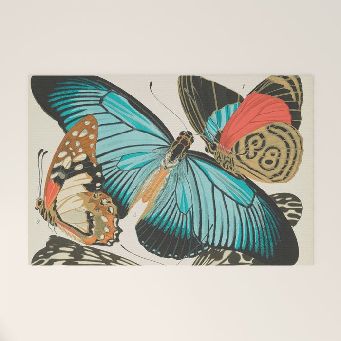Butterfly Print by E.A. Seguy, 1925 #2 Welcome Mat Gallery Image 1