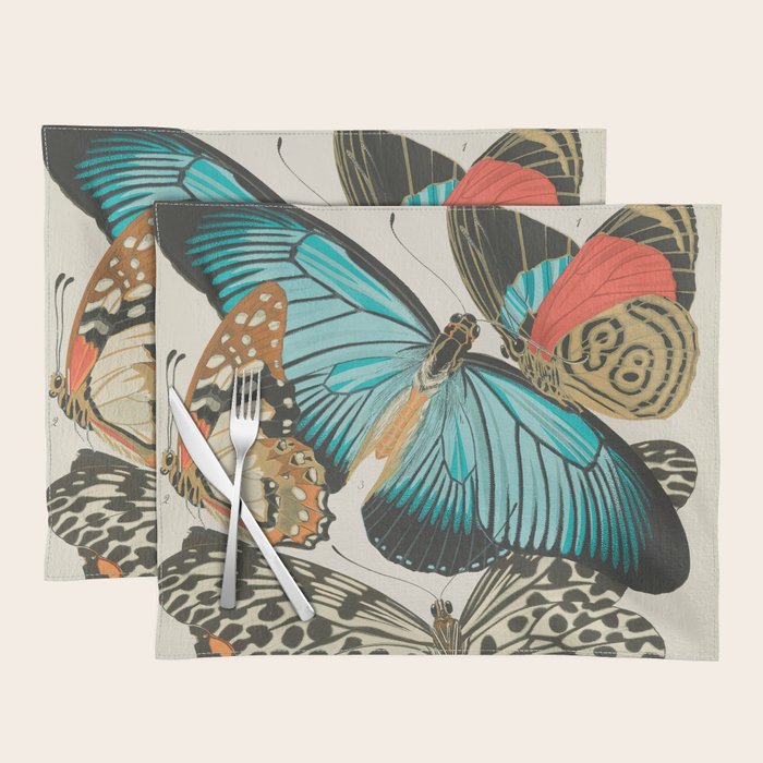 Butterfly Print by E.A. Seguy, 1925 #2 Placemat Gallery Image 1