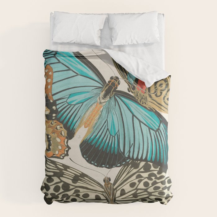 Butterfly Print by E.A. Seguy, 1925 #2 Duvet Cover