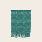 Triceratops Damask - Teal Wall Hanging Gallery Image 1