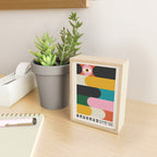 Bauhaus Retro Exhibiton Poster, Colorful Eclectic Geometric Print 1 Mini Art Print Gallery Image 2
