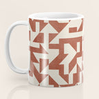 Geometric Abstract Terracotta Modern Original Artwork Coffee Mug Gallery Image 3
