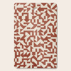 Geometric Abstract Terracotta Modern Original Artwork Cutting Board Gallery Image 1