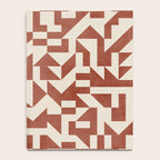 Geometric Abstract Terracotta Modern Original Artwork Notebook Gallery Image 4