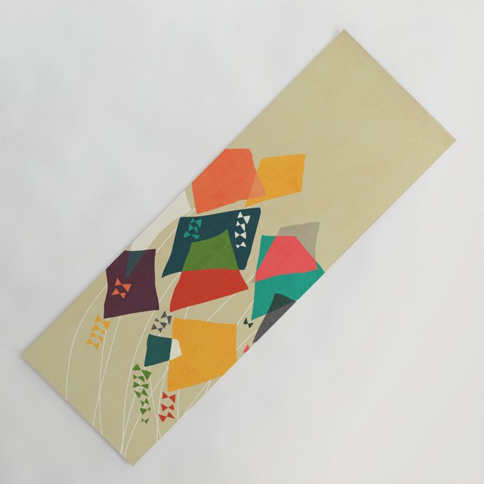 Whimsical kites Yoga Mat Gallery Image 1