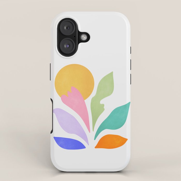 Sun & Leaves: Matisse Pastel Series 04 iPhone Case Gallery Image 1
