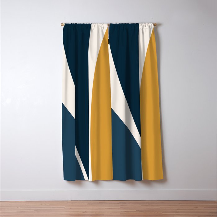 Minimalist Plant Abstract LXV Window Curtain Gallery Image 3