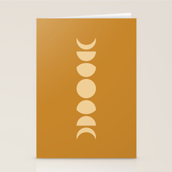 Minimal Moon Phases I Stationery Card Gallery Image 1