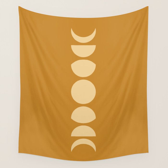Minimal Moon Phases I Wall Tapestry Gallery Image 4