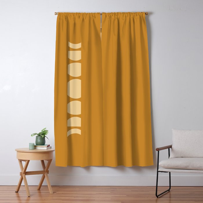 Minimal Moon Phases I Window Curtain Gallery Image 5