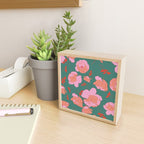 English Roses in Pink and Green Mini Art Print Gallery Image 2
