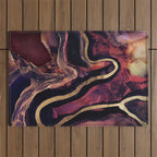 Golden River Abstract Outdoor Rug Gallery Image 1