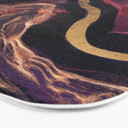 Golden River Abstract Bath Mat Gallery Image 3