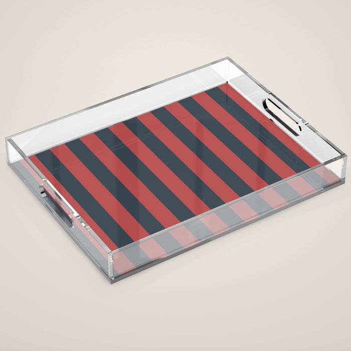 Stratified Sea Stripes Acrylic Tray Gallery Image 1