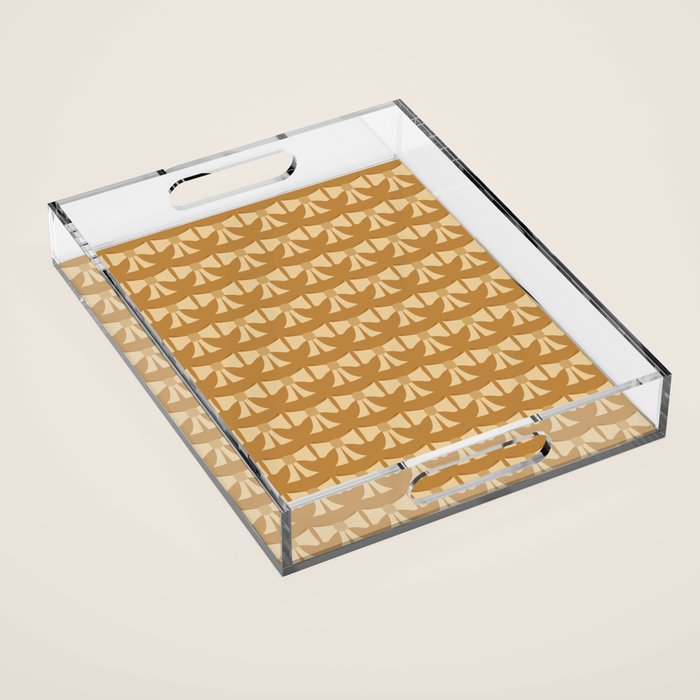 Vintage Bows XIII Orange Acrylic Tray Gallery Image 1