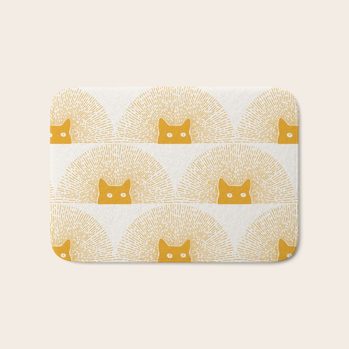 Good Meowning Pattern Bath Mat Gallery Image 1