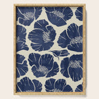 Poppies Indigo Serving Tray Gallery Image 1