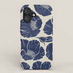 Poppies Indigo iPhone Case Gallery Image 1