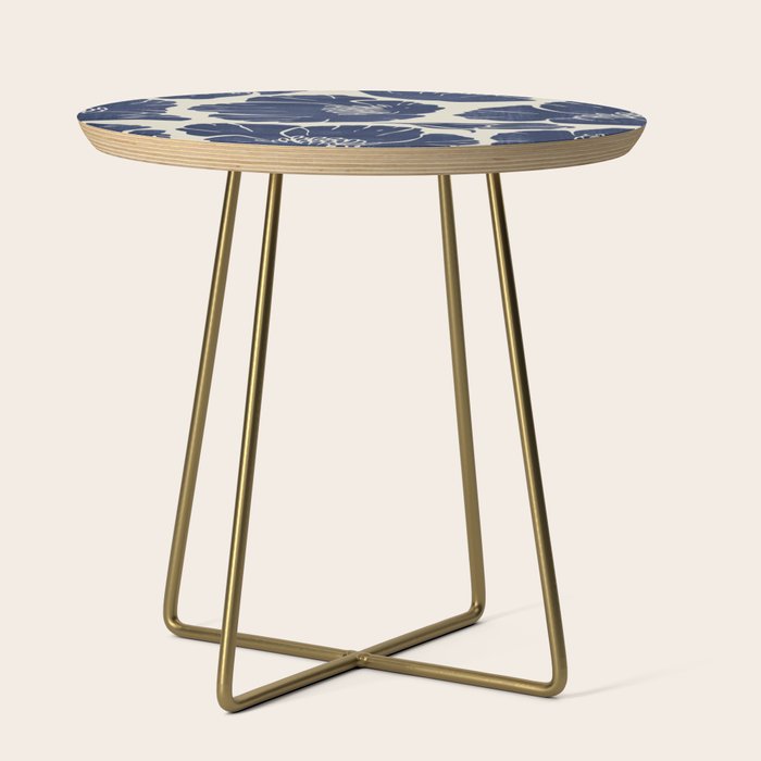 Poppies Indigo Side Table Gallery Image 1