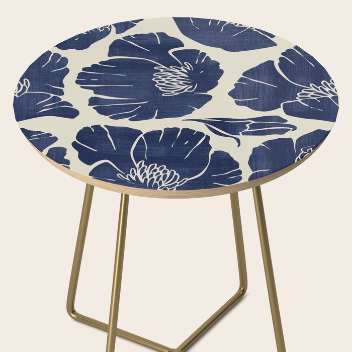 Poppies Indigo Side Table Gallery Image 2